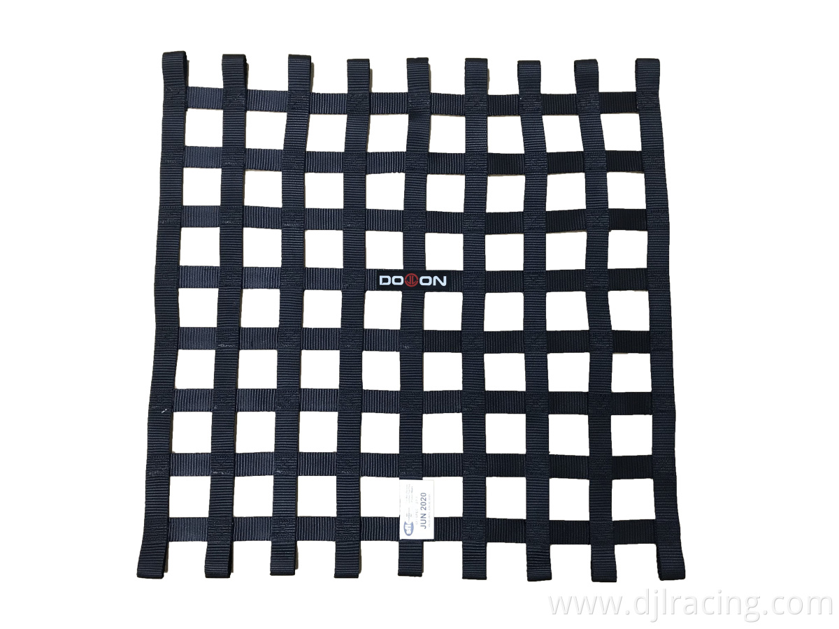 2020 Hot Sale SFI 27.1 Certified Rectangular Ribbon Style Car Window Net,Race Window Net